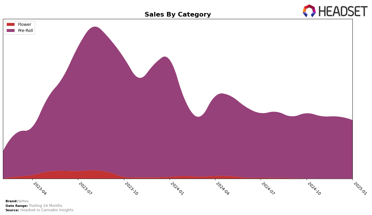 Selfies Historical Sales by Category